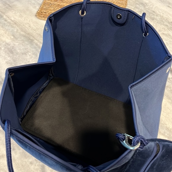 Brand New Blue Velvet Tote - Picture 3 of 4